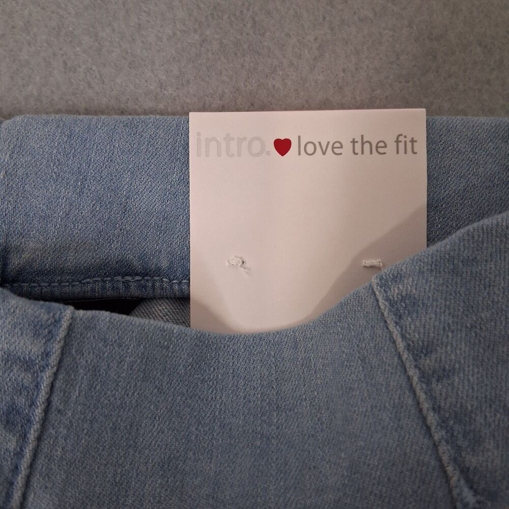 Intro Love The Fit Capri Pants Crop Size 4P Denim Stretch Legging Pullon Boho - Picture 6 of 13